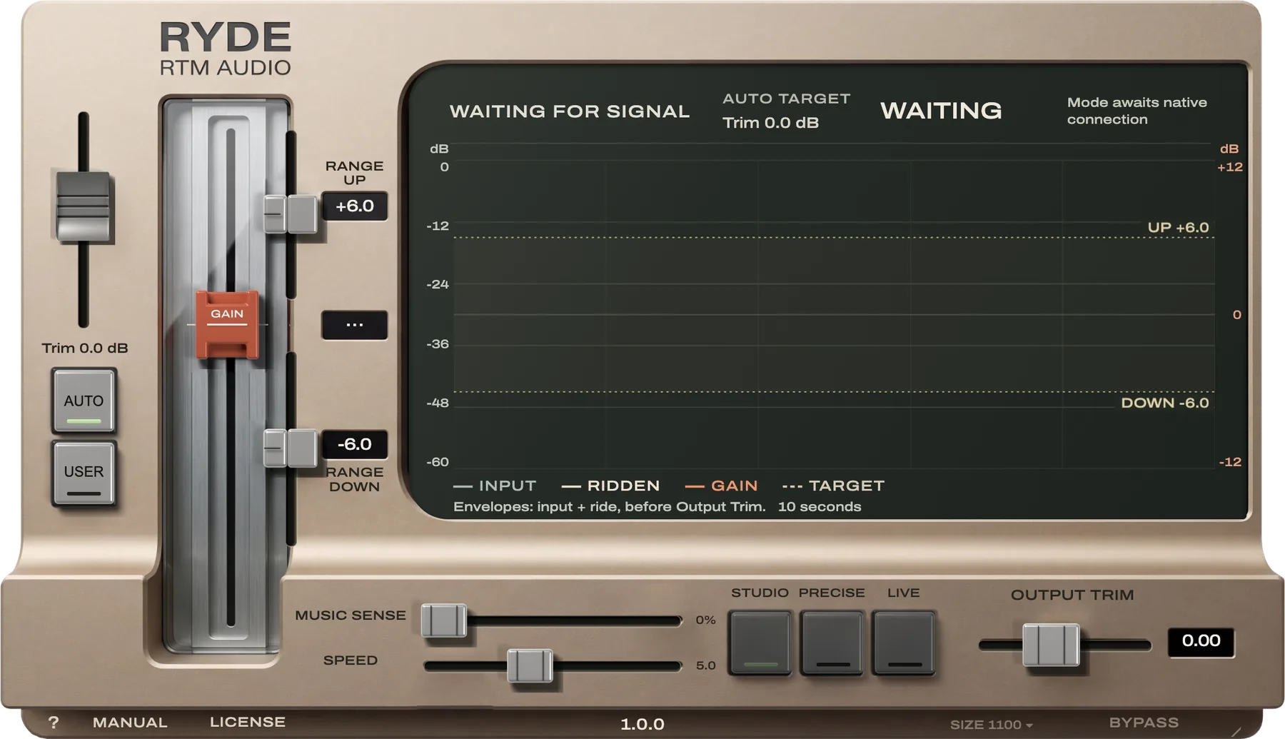 RYDE interface